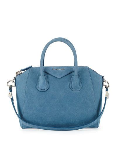 givenchy antigona small nubuck satchel bag blue|givenchy antigona mini bag.